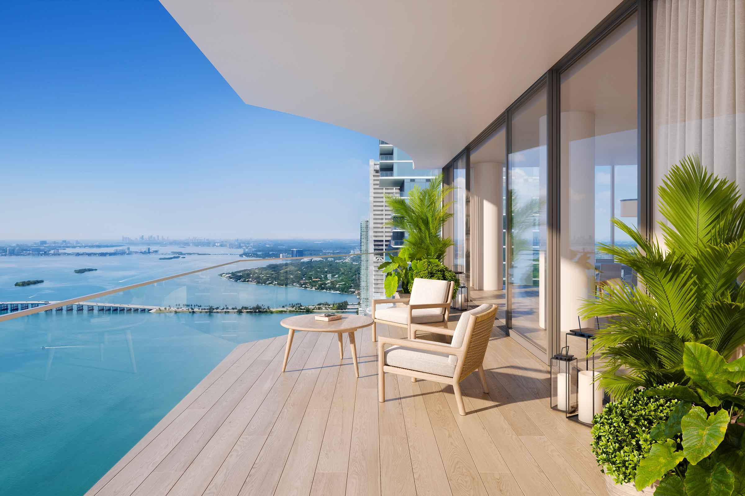 Rendering of EDITION Residences Miami Edgewater North Terrace